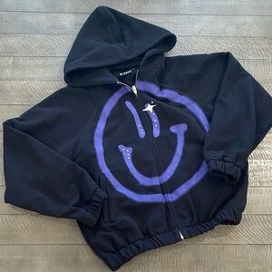 MISBHV Black hooded Sweater with Purple Graphic Size M